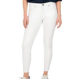 NWT Kut from the Kloth DONNA high rise skinny in white, size 4